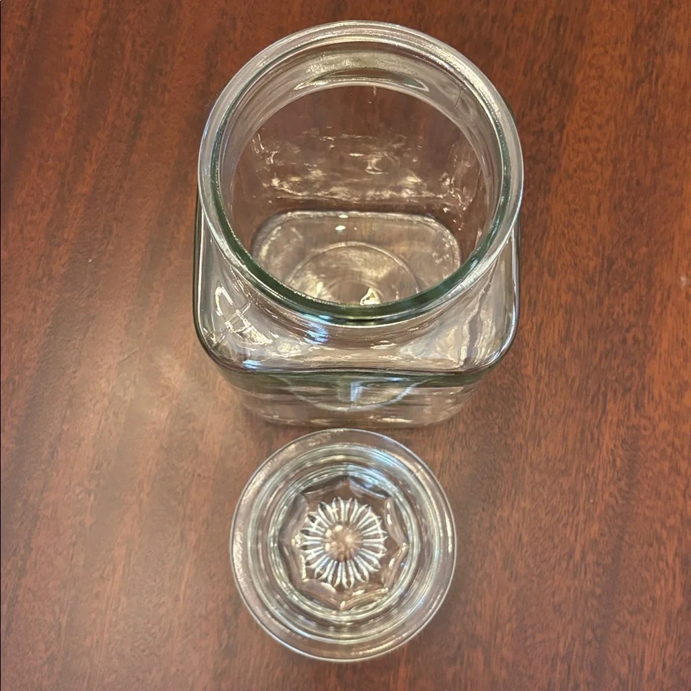 Anchor Hocking Large Glass Canister Apothecary Jar Vintage